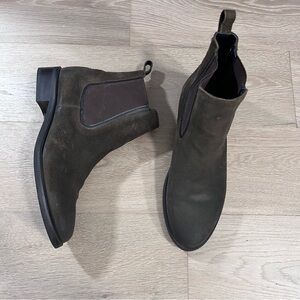 Thursday Boot Co Duchess Chelsea Boots Dark Olive Suede 10.5